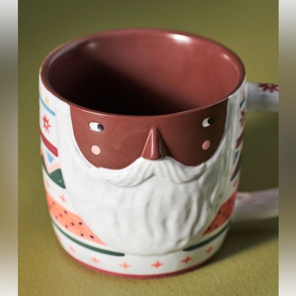 Anthropologie Fotini Tikkou Black Santa Mug - Picture 7 of 7